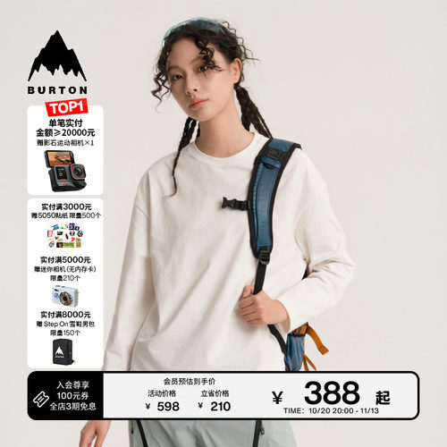 BURTON伯顿春季新品男女长袖T恤