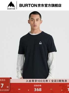 BURTON伯顿官方男女同款BADGE短袖T恤LOGO经典圆领休闲T恤111219