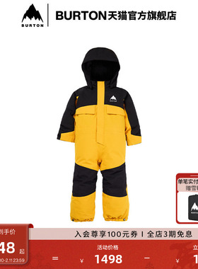 BURTON伯顿官方25-26雪季新品儿童2L One Piece连体服保暖221741