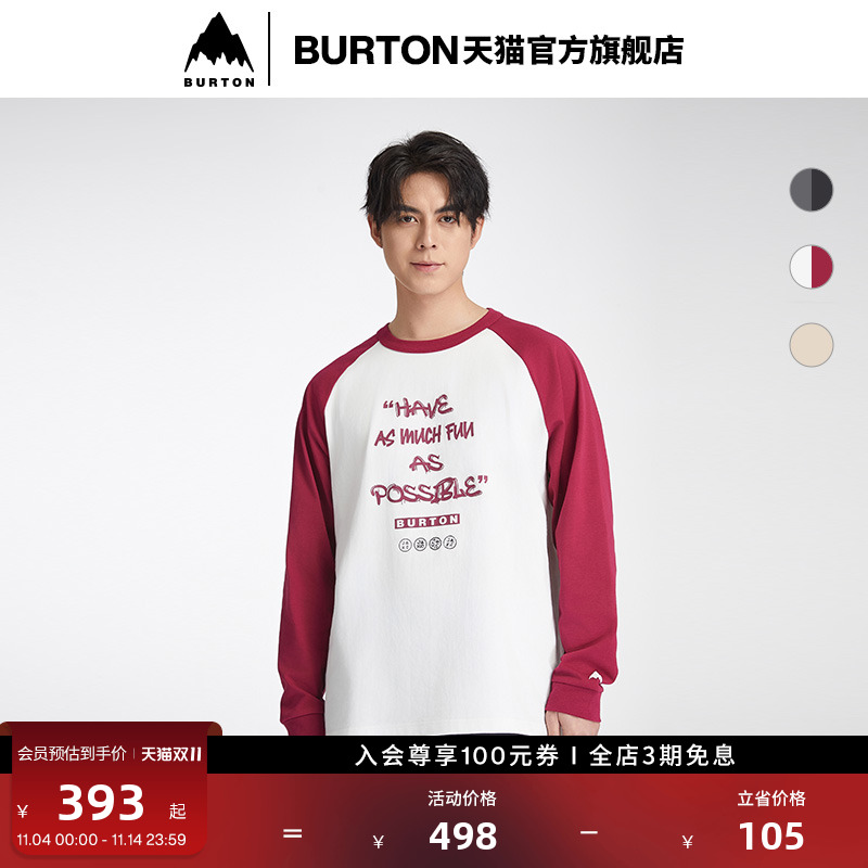 BURTON伯顿官方春夏男女长袖T恤