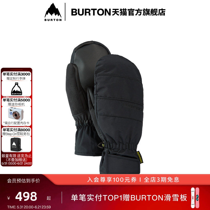 BURTON伯顿25-26雪季新品男士 PROFILE UNDER 连指手套保暖103861