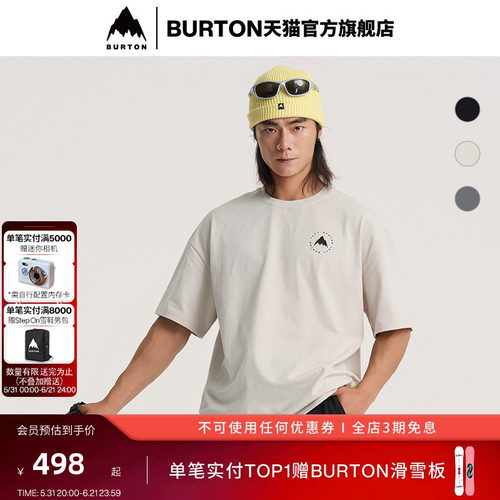 BURTON伯顿男女短袖T恤