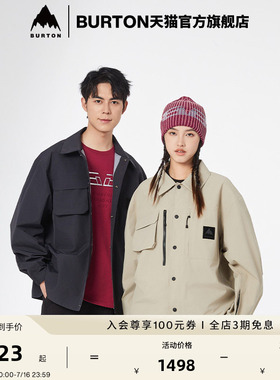 BURTON伯顿官方室内滑雪系列新品男女DWR防泼水衬衫式外套925224