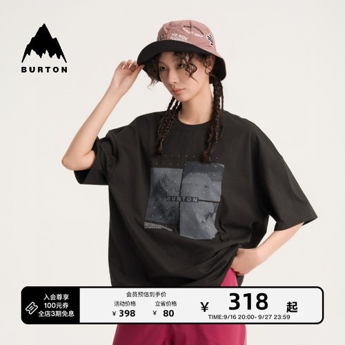 BURTON伯顿官方男女短袖T恤