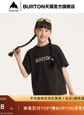 BURTON伯顿官方春季新品儿童 GRAPHIC A 短袖T恤宽松舒适927891