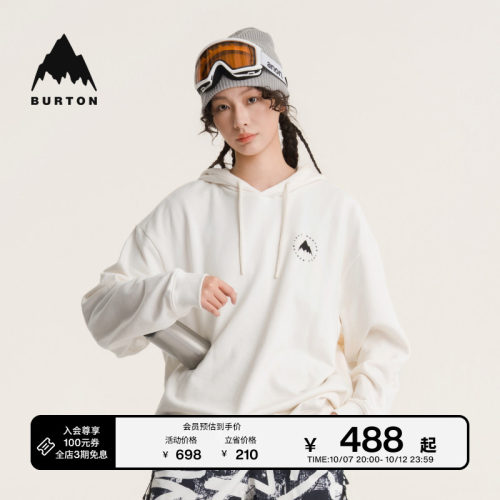 BURTON伯顿春季新品男女连帽卫衣
