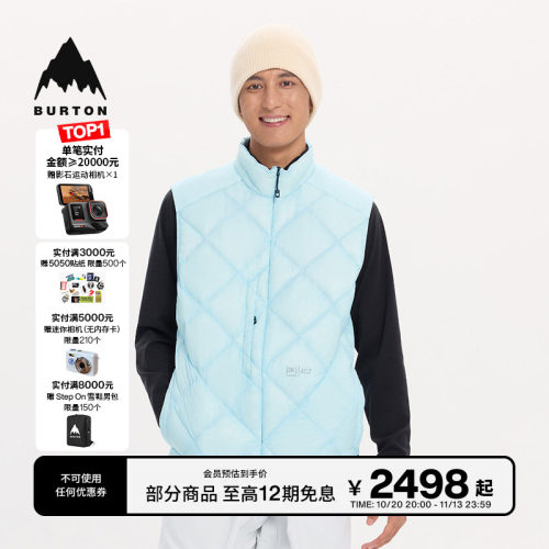 BURTON伯顿官方男士羽绒马甲