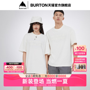 BURTON伯顿官方春夏新品 短袖 SLOGAN 男女BTC T恤运动圆领111026