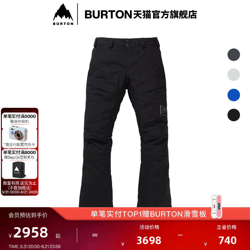 BURTON伯顿官方男士[ak]SWASH GORETEX 2L滑雪裤舒适防泼水100221