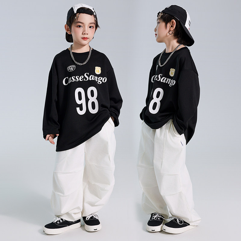 哈尼酷街舞儿童潮服男童美式嘻哈风长袖套装hiphop街舞童装演出服,童装/婴儿装/亲子装,儿童演出服,淘宝优惠券,粉丝福利购,淘宝优惠卷