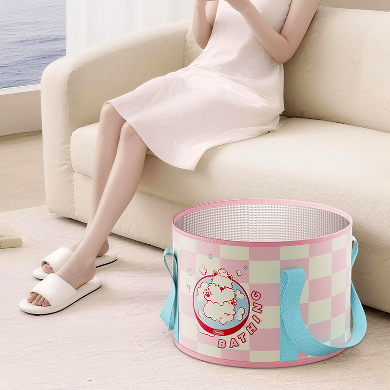 可折叠泡脚桶家用洗脚袋过小腿泡脚袋便携加高加深足浴冬天泡脚袋