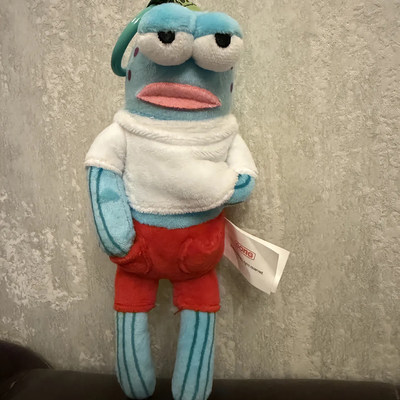 海绵宝宝比奇堡居民毛绒玩具丑萌钥匙扣挂件创意解压摆件背包挂饰