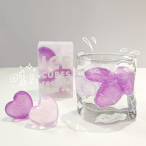 不会融化的食品级爱心冰块