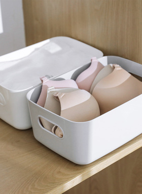 桌面收纳盒杂物玩具化妆品整理盒抽屉式储物筐零食家用厨房置物盒