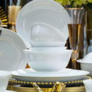 月白单品链接DIY碗盘组合景德镇餐具家用高颜值碗盘筷自由搭配