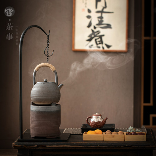 粗陶围炉煮茶炉套装大容量烧水壶
