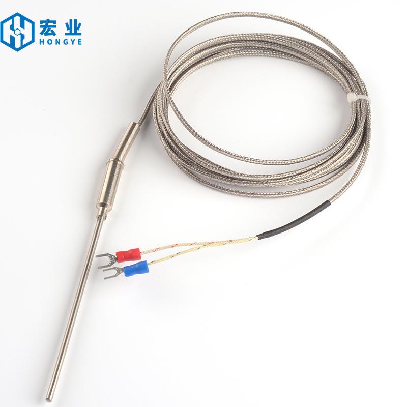 K型铠装热电偶电热偶WRNK-191可弯曲Pt100/E/J/T型温度传感器探头