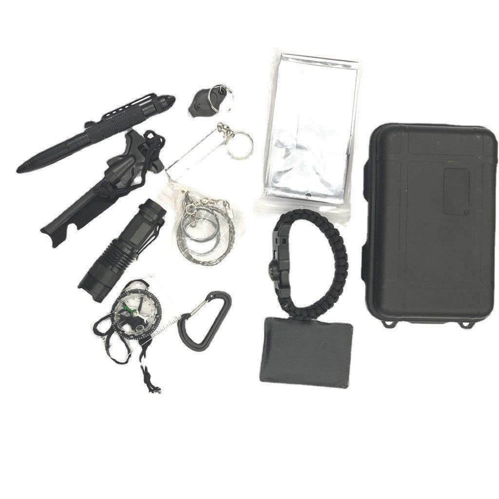 旅行户外装备求生宝盒生存工具套装多功能野外急救盒SOS应急用品