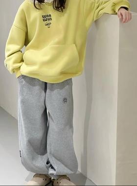 YL 880165 P字母一体绒运动裤