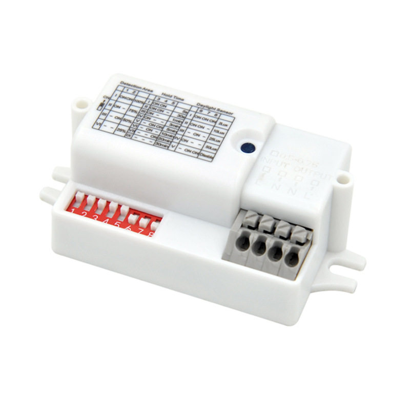 出口版5.8G智能雷达感应开关220V家用楼道车库可调微波人体感应器