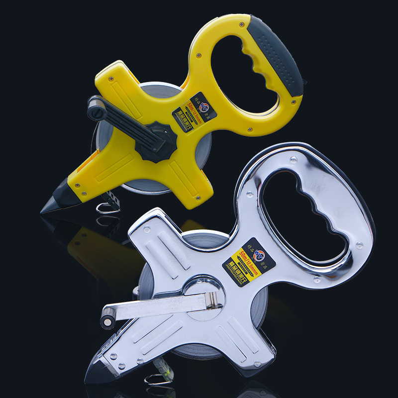 钢卷尺5a0米30软尺钢尺100m长皮尺防水米尺卷尺建筑工程测量手提