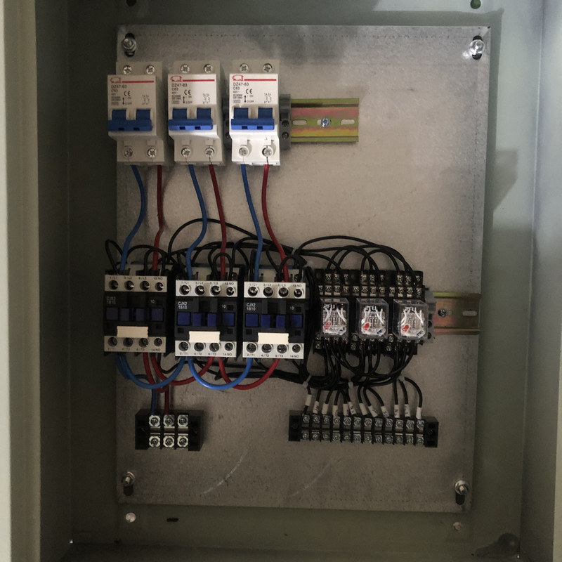2户2家2个水塔共用一个水泵2.2KW自动抽水浮球电磁阀控制箱配电箱