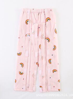 儿童款病号服一片式居家护理服舒适透气易清洗易穿脱卧床骨折裤子
