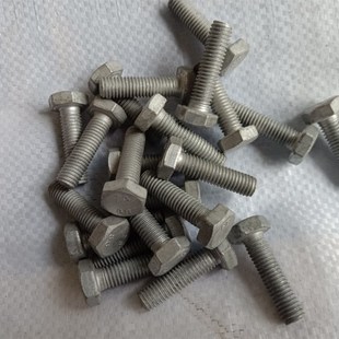 8.8热浸镀锌光伏风电电力外六角螺栓M8M10M12M14M16 300长现货