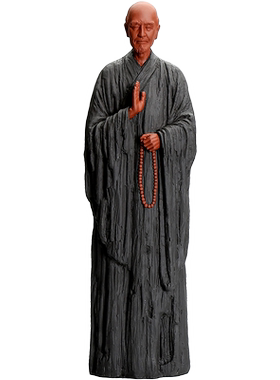 中式风弘一法师陶瓷高端人物雕塑