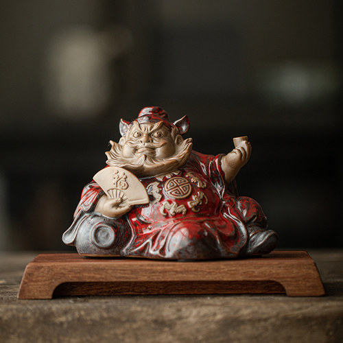 陶瓷禅意钟馗装饰乔迁送礼摆件