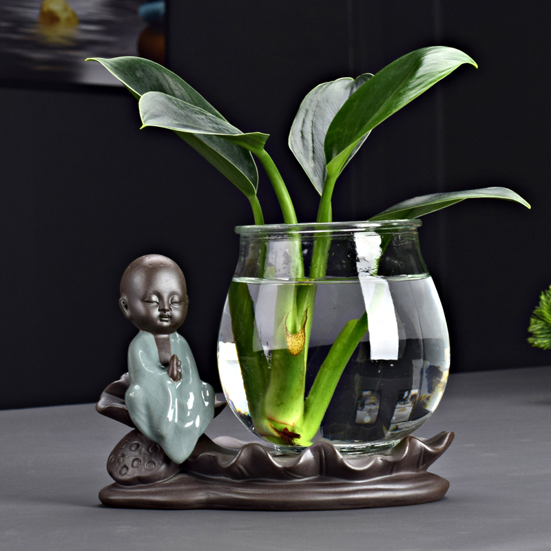 创意玻璃花瓶容器花盆器皿办公桌
