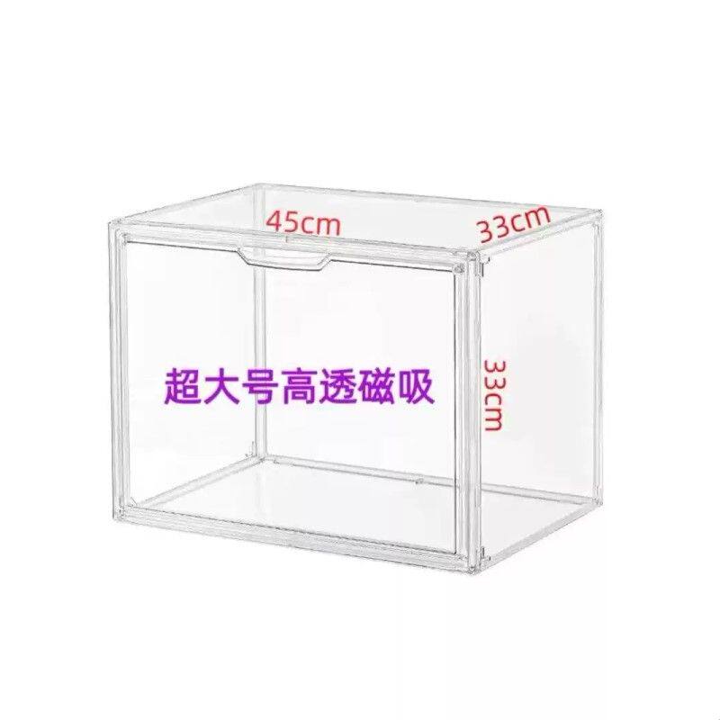 亚克力展示柜透明磁吸多层手办玩偶大容量收纳盒立牌吧唧收纳柜子