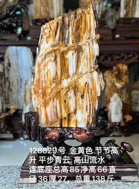 树化玉硅化木摆件冰种木化石128829客厅木化玉缅甸树化石客厅奇石