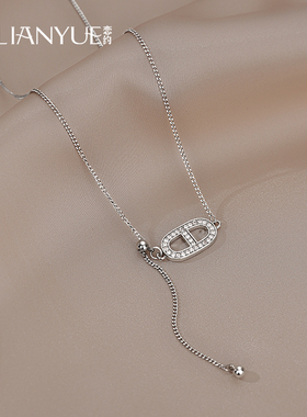 恋约女猪鼻子项链轻奢小众毛衣链