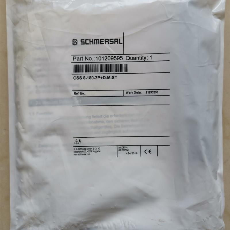 Schmersal施迈赛 101209595 全新安全传感器 CSS 8-180-2P+D-询价