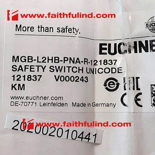 Euchner 121837 安士能全新安全开关 MGB-L2HB-PNA-R-121837询价