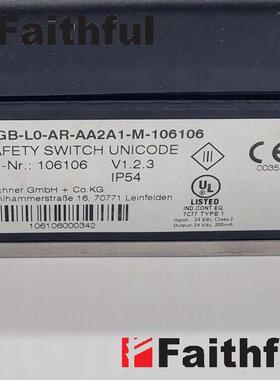 Euchner 106106 安士能全新安全开关 MGB-L0-ARA-AB8A1-M-106询价