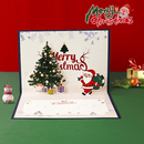 2026立体3D圣诞贺卡高级感圣诞节节日手写空白卡片英文祝福留言卡