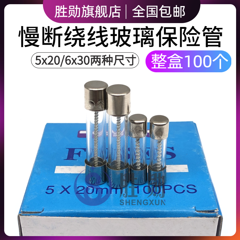 绕线保险管 300mA 315mA 0.315A T0.3AL 250V耐冲击绕线丝慢熔断-封面