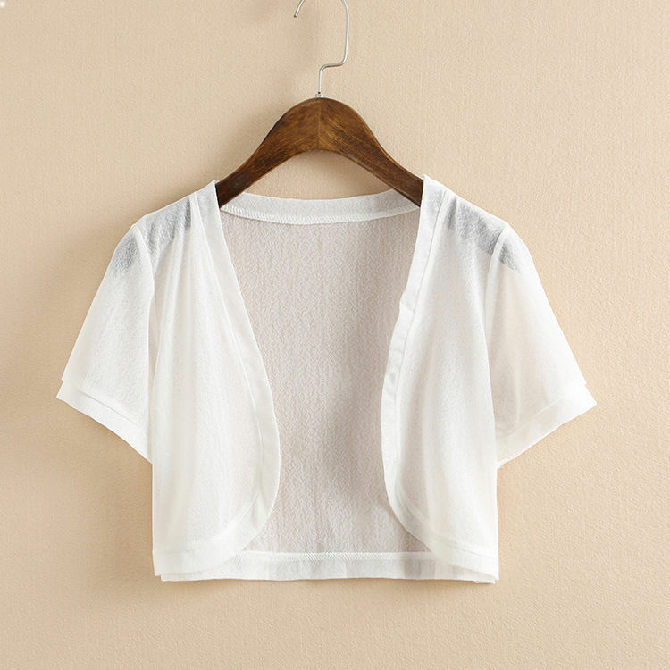 小披肩女夏季雪纺时尚衣空调衫薄外套小坎肩百搭开衫短款外搭潮流