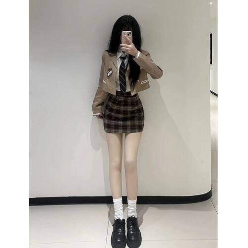 美式学院风jk制服套装女