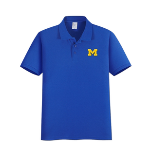 UMich美国密歇根大学留学生校密大Michigan安娜堡POLO衫短袖T恤潮