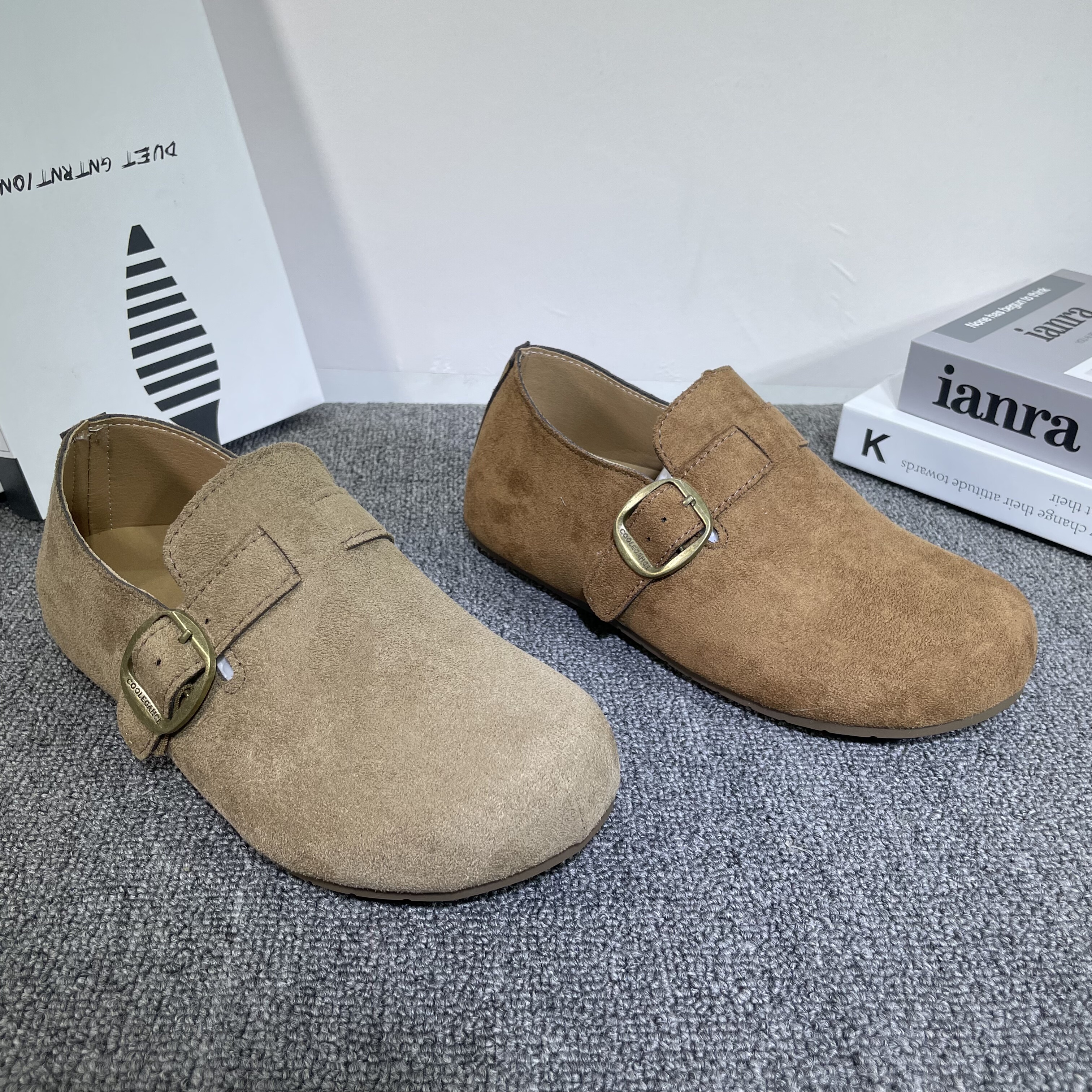 厚底复古全包勃肯鞋女2026春款新款一脚蹬博肯单鞋休闲豆豆乐福鞋,女鞋,勃肯鞋/软木鞋,淘宝优惠券,粉丝福利购,淘宝优惠卷