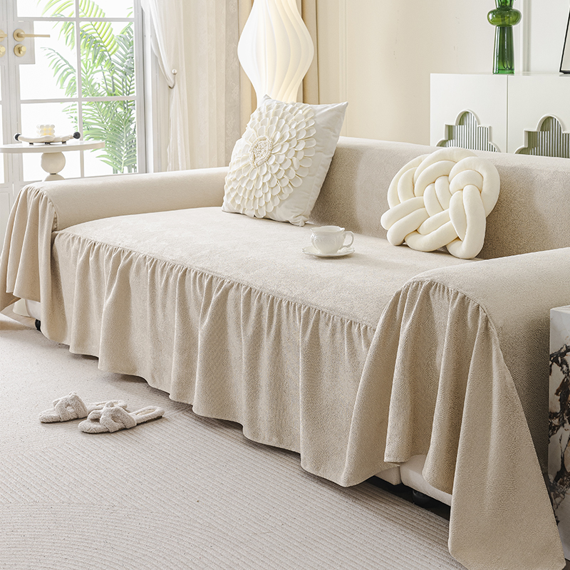 雪尼尔沙发盖布巾2024新款四季通用全盖沙发毯全包高级感沙发套罩