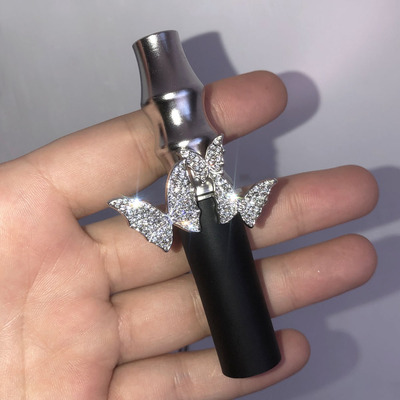 阿尔法赫宝石超闪蝴蝶烟嘴项链