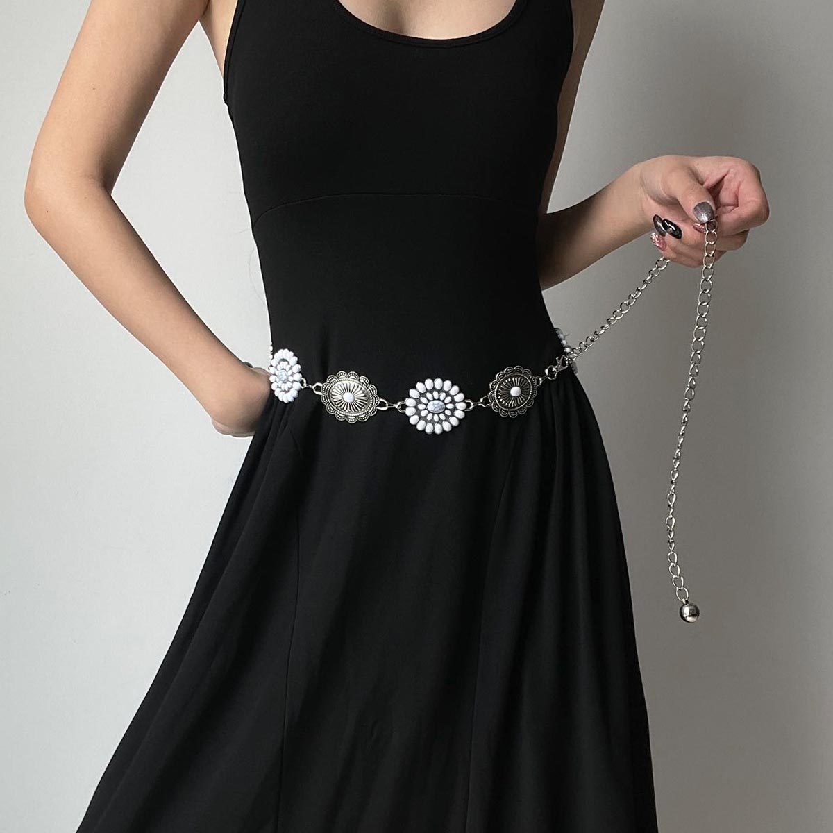 金属腰链女小众设计复古波西米亚民族风镶钻宝石腰带裙子装饰腰封,服饰配件/皮带/帽子/围巾,腰带/皮带/腰链,淘宝优惠券,粉丝福利购,淘宝优惠卷