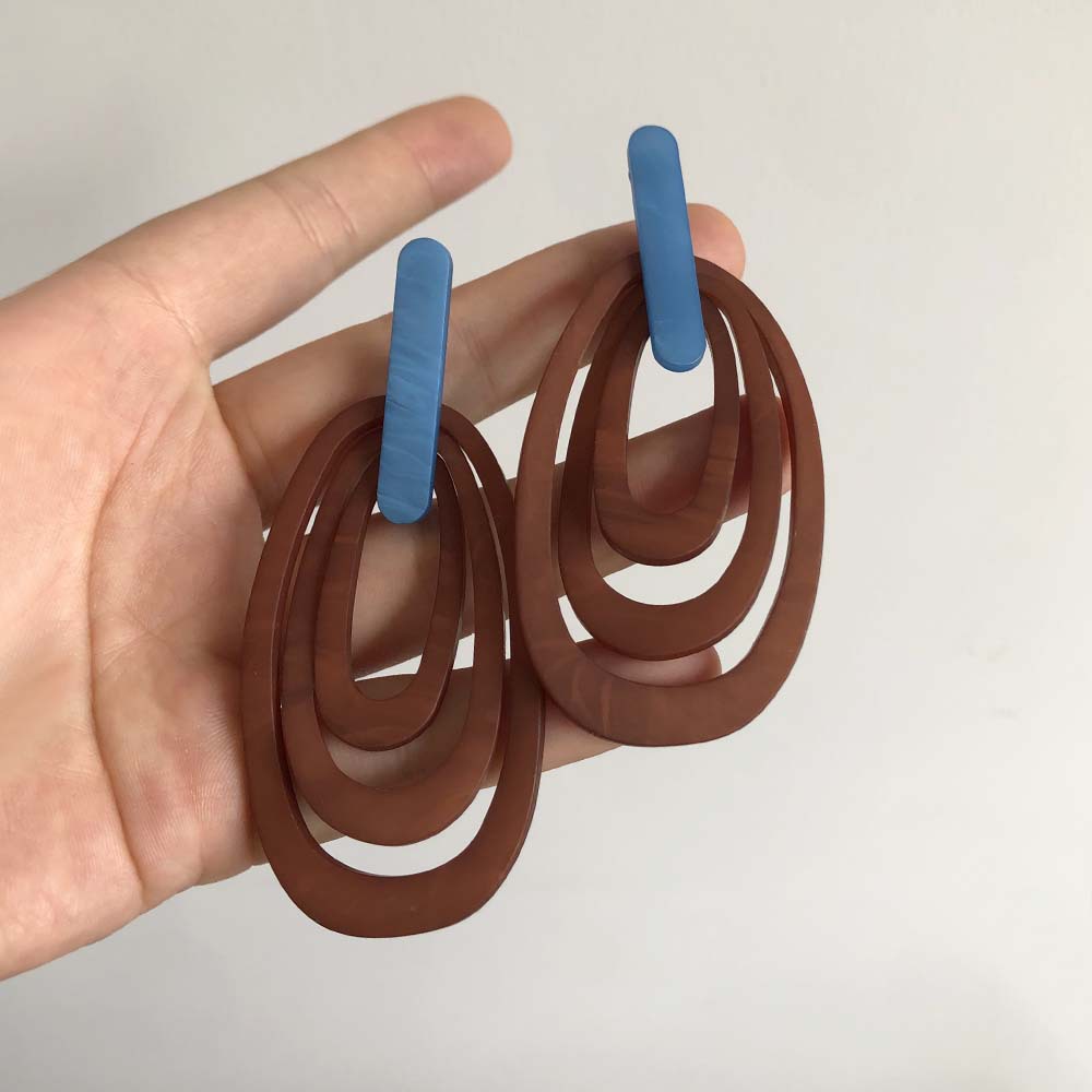 海边度假风高级感亚克力耳环耳钉