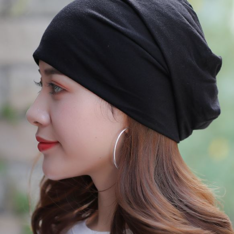 帽子女春夏薄款月子帽睡帽遮白发厨房包头帽光头百搭