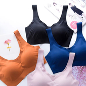 运动美背心裹胸薄款 无钢圈内衣女文胸抹胸胸罩吊带防走光小胸聚拢