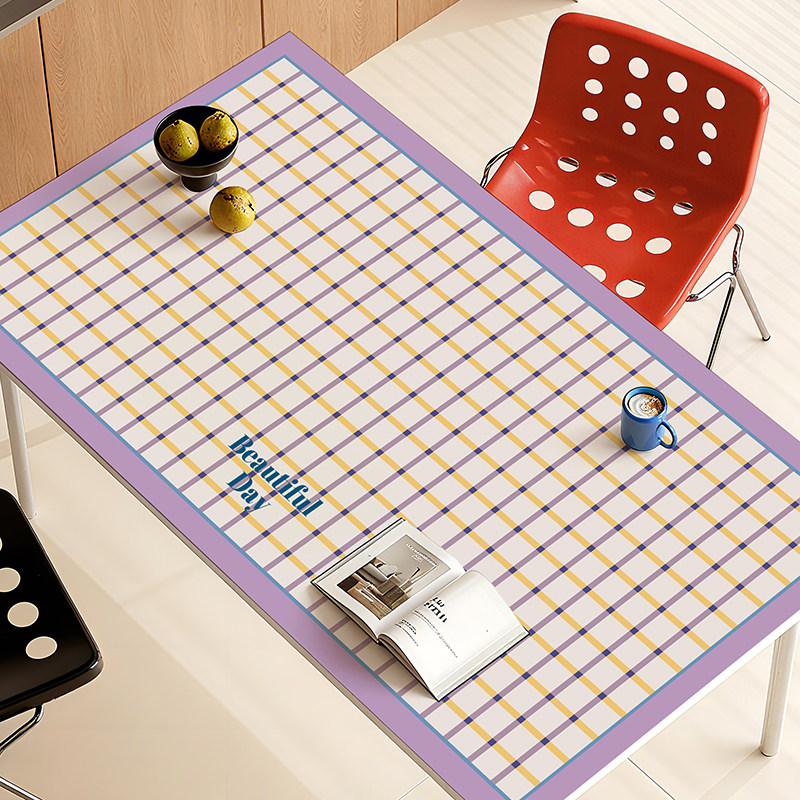 格纹餐桌垫2025新款防水防油桌布pvc耐高温易打理茶几台面保护垫,居家布艺,桌布,淘宝优惠券,粉丝福利购,淘宝优惠卷